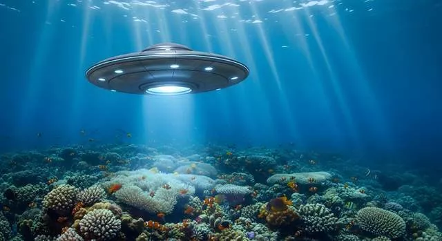 报道称海下发现上千UFO,自由穿梭水面和空中